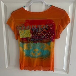 American Vintage Orange Graphic Tee